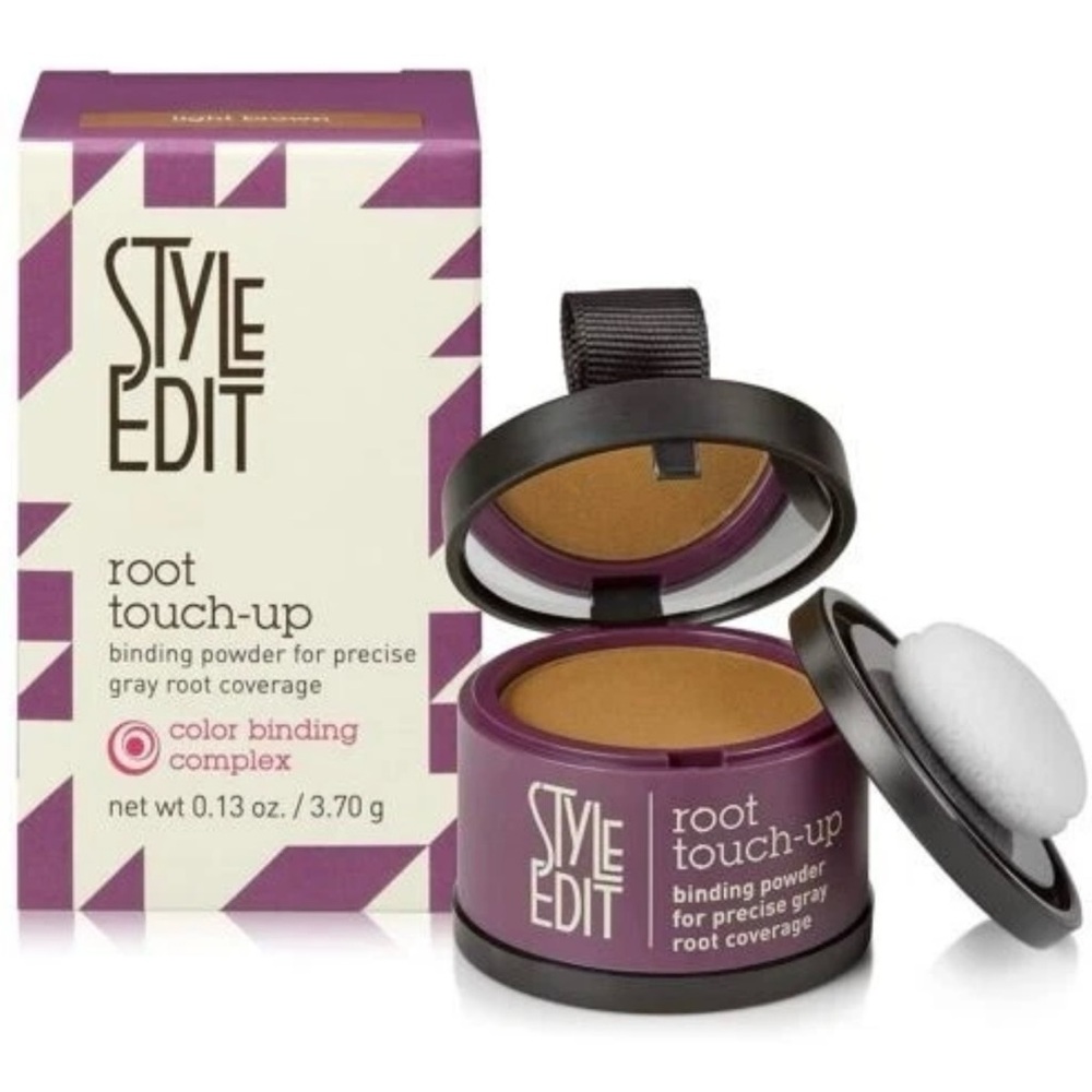 Style Edit Root Touch-Up Powder‎ 0.13oz Medium/Light Brown NEW